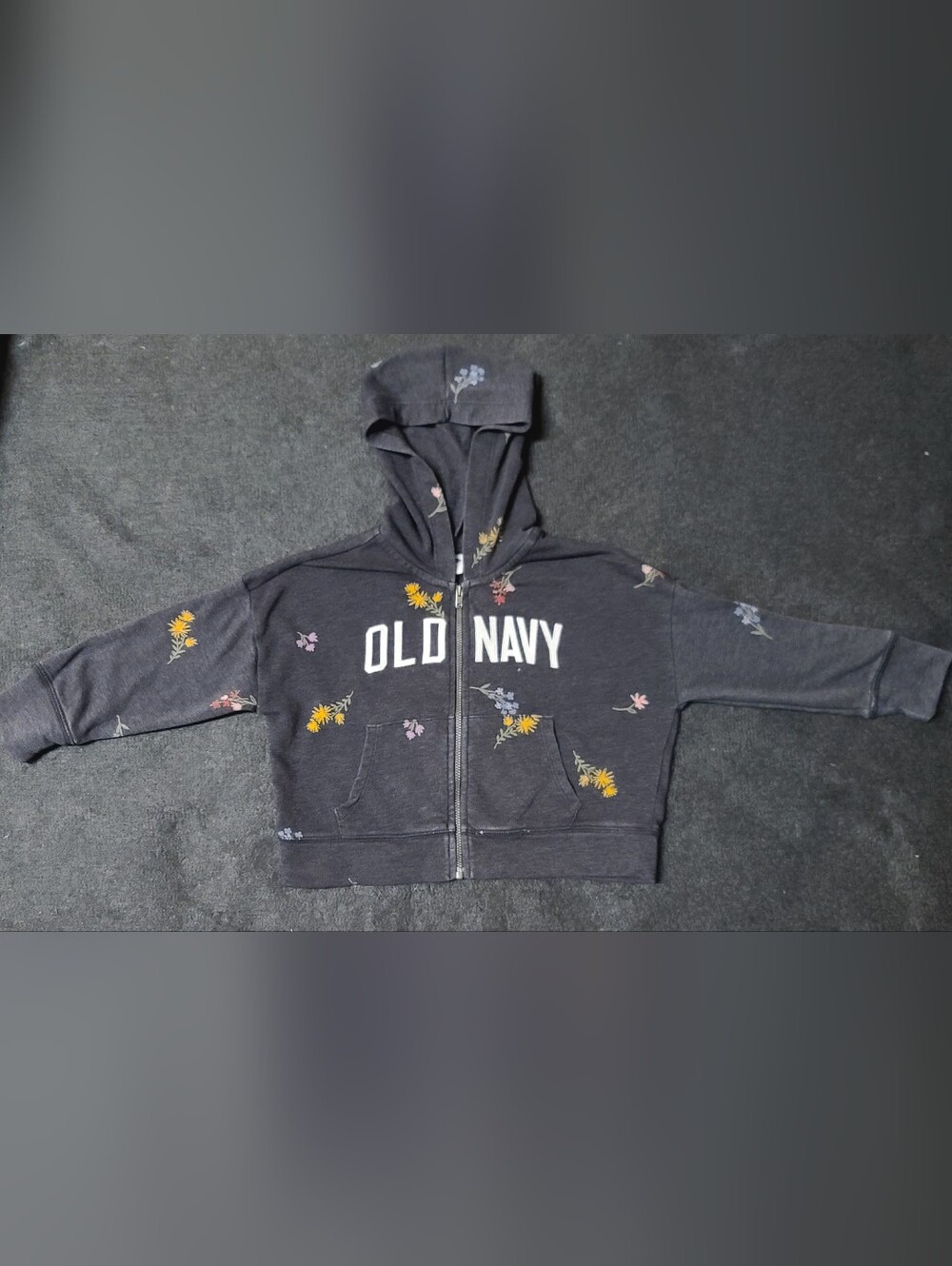 Old Navy Toddler Hoodie Size XS (5) Zippered long sleeve